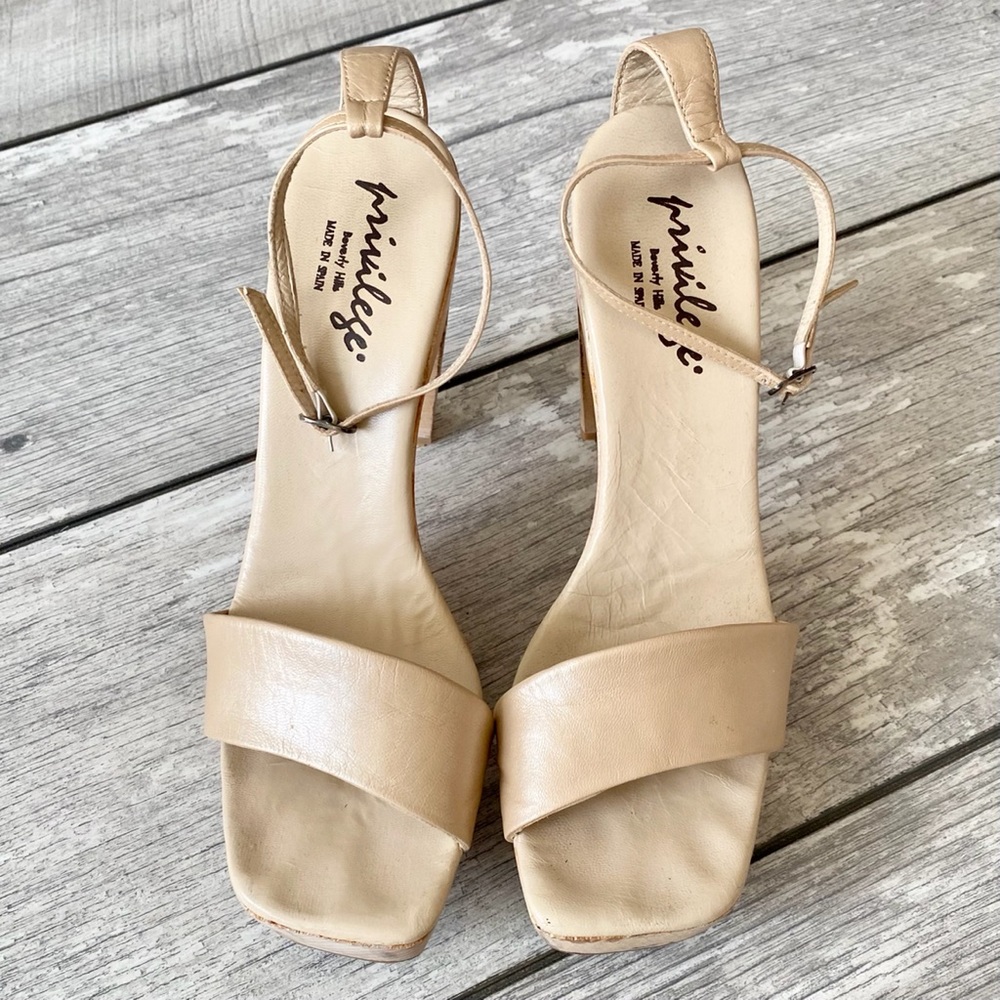 Privilege Paris Platform Heel Sandal